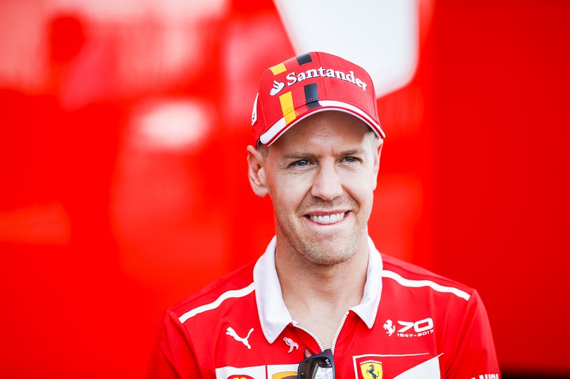 Jezdec F1 Sebastian Vettel.