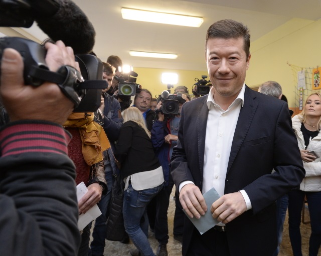 Lídr SPD Tomio Okamura. 