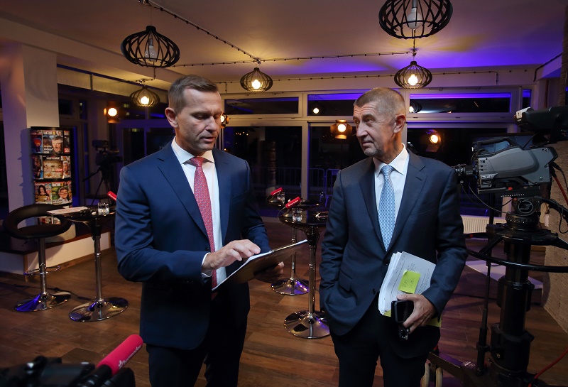 Jaromír Soukup (vlevo) a Andrej Babiš.
