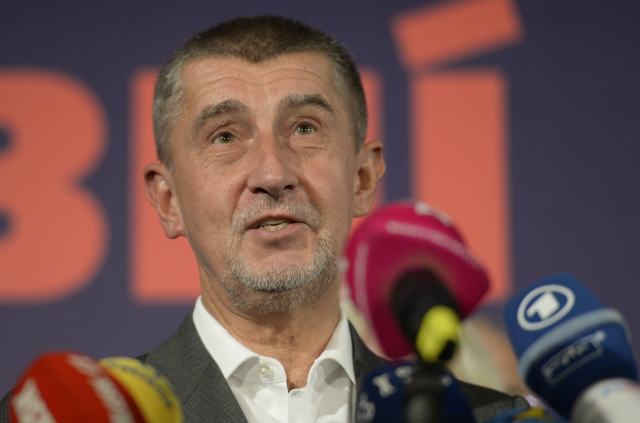 Vítěz voleb Andrej Babiš. 