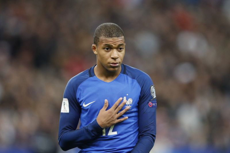 Francouzská hvězdička PSG Kylian Mbappé.