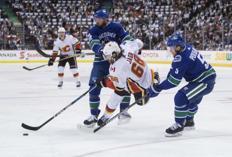 Jaromír Jágr v dresu Calgary Flames.