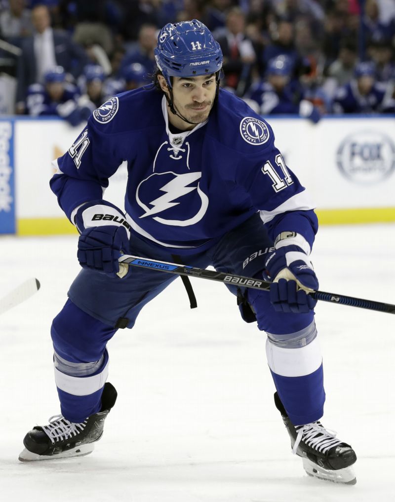 Americký útočník Brian Boyle ještě v dresu Tampy Bay. Americký útočník Brian Boyle ještě v dresu Tampy Bay.