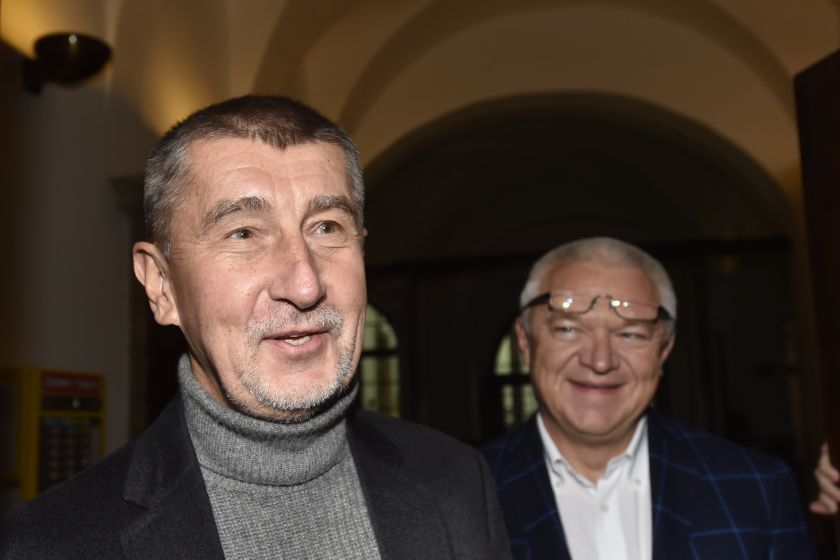 Andrej Babiš a Jaroslav Faltýnek.