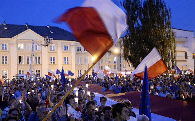 Protivládní protest.
