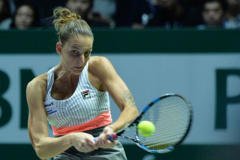 Tenistka Karolína Plíšková na Turnaji mistryň zatím září. 