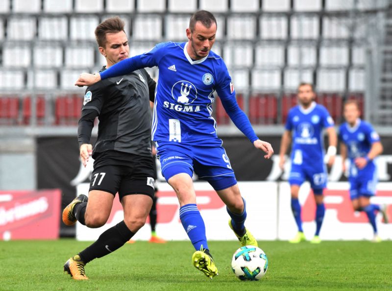 Jablonec v zápase MOL Cupu porazil Olomouc o jednu branku. 