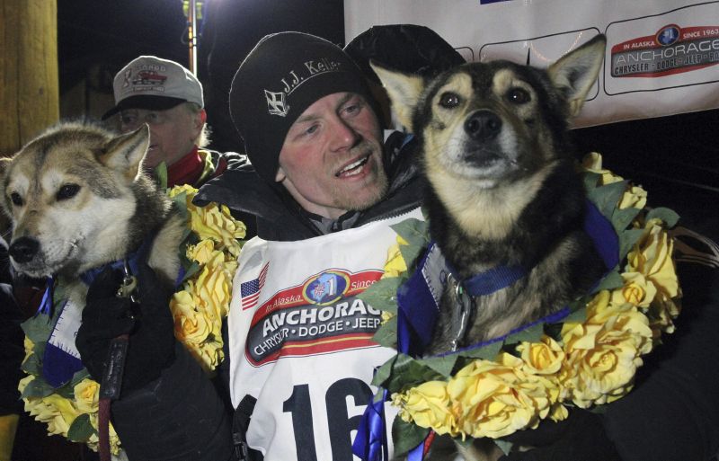 Čtyřnásobný vítěz Iditarodu Dallas Seavey.