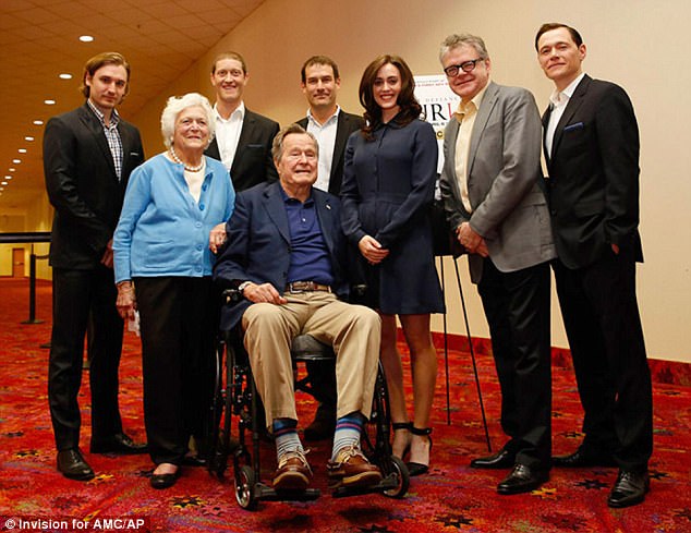 Prezident Bush s herečkou Heather Lind.