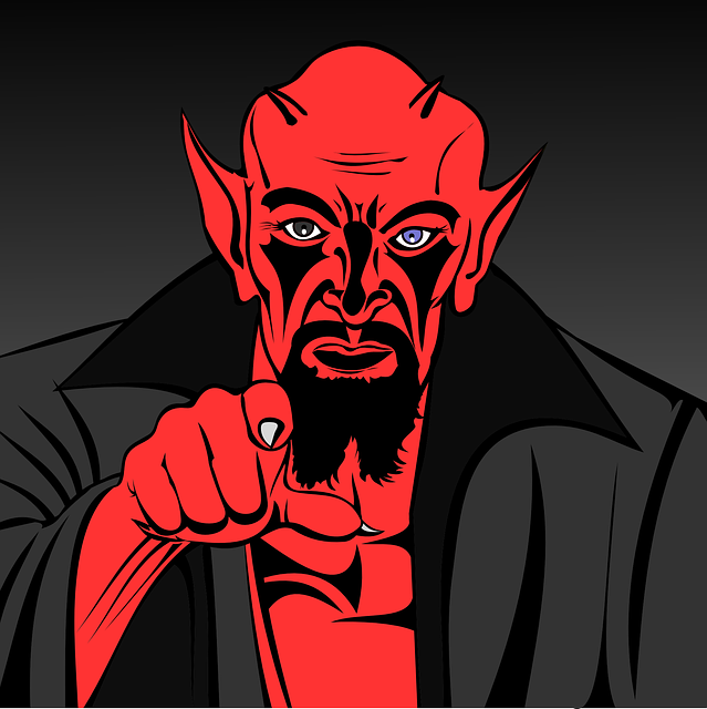 Lucifer, vládce pekelných mocností.