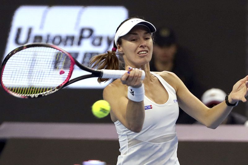 Švýcarská tenistka Martina Hingisová. Švýcarská tenistka Martina Hingisová.