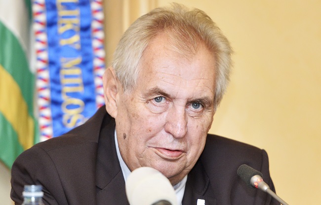 Prezident republiky Miloš Zeman.