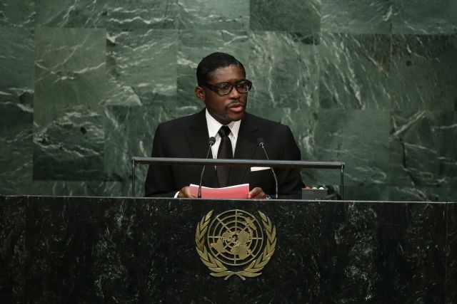 Viceprezident Rovníkové Guinei Teodoro Nguema Obiang Mangue.