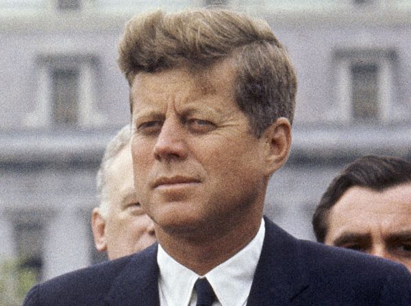 Americký prezident John F. Kennedy.