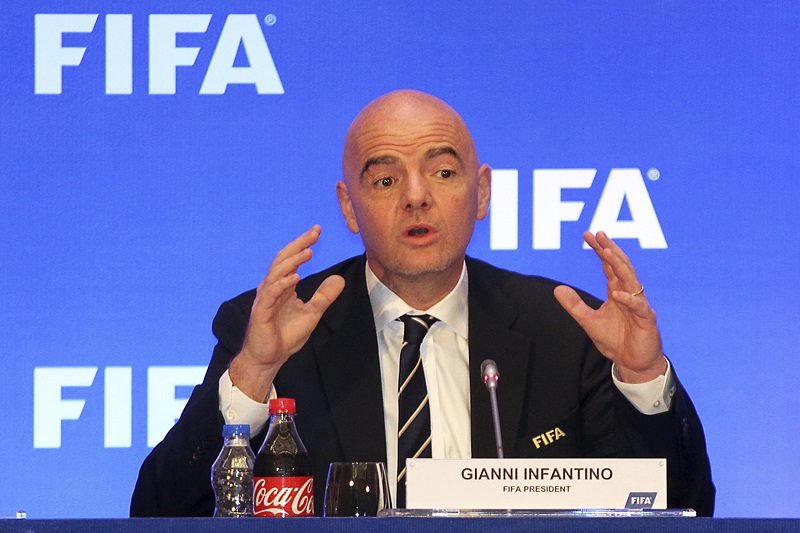 Gianni Intantino, šéf FIFA. Gianni Intantino, šéf FIFA.