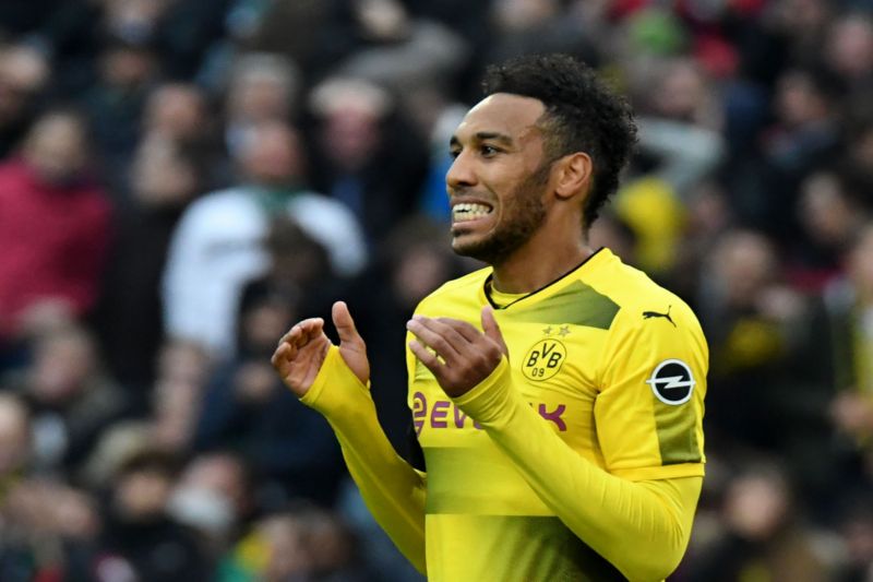 Dortmundský útočník Aubameyang.