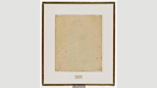Robert Rauschenberg - Vygumovaná kresba de Kooninga.