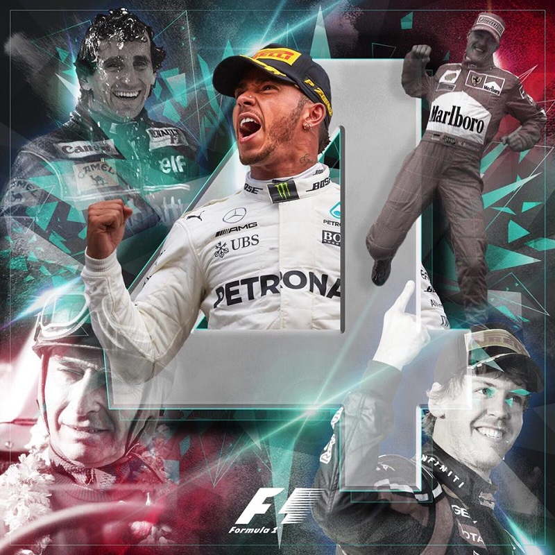 Lewis Hamilton v Mexiku dojel devátý, přesto získal titul mistra světa. Lewis Hamilton v Mexiku dojel devátý, přesto získal titul mistra světa.