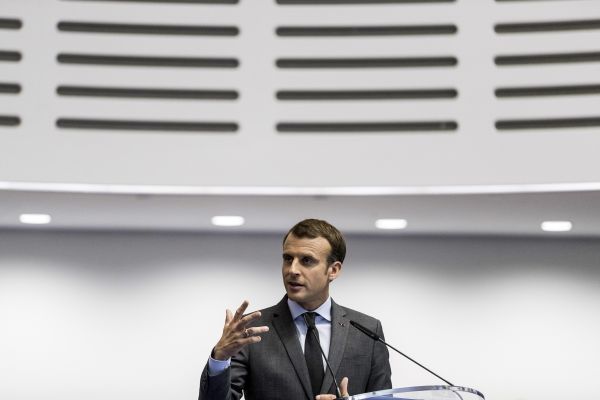 Francouzský prezident Emmanuel Macron. Francouzský prezident Emmanuel Macron.