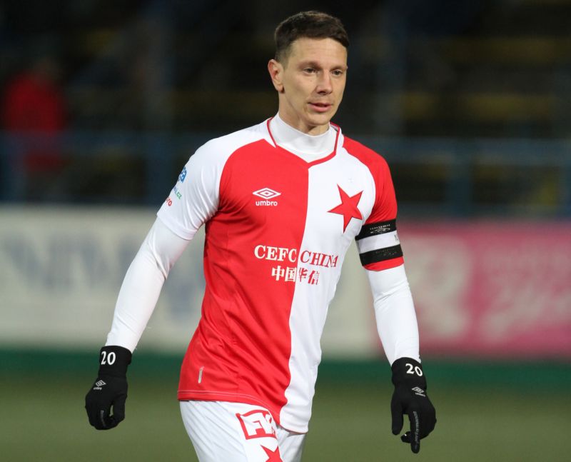 Kapitán pražské Slavie Jiří Bílek.