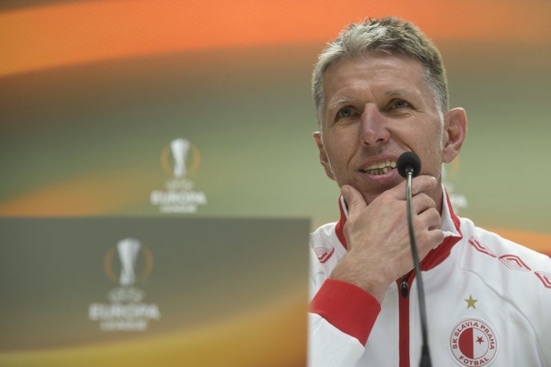 Trenér Slavie Jaroslav Šilhavý před duelem s Villarrealem.