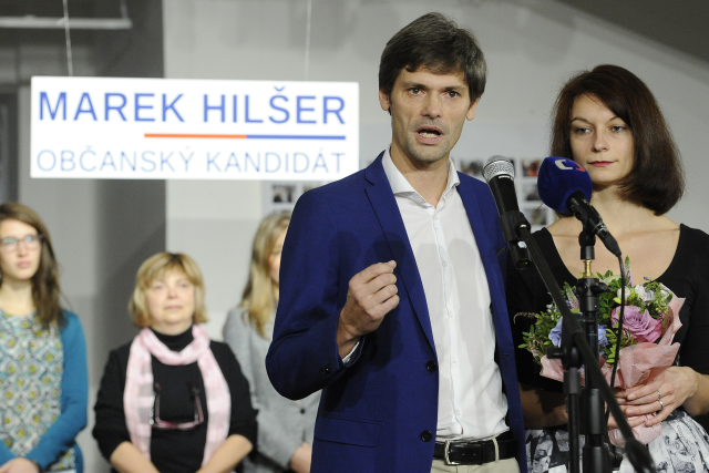 Kandidát na prezidenta Marek Hilšer. Kandidát na prezidenta Marek Hilšer.