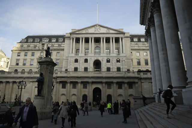 Bank of England v Londýně.