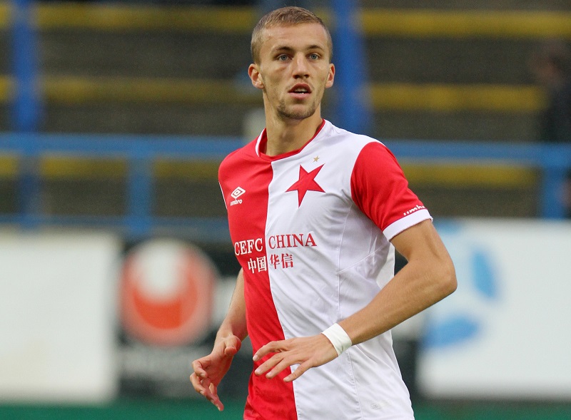 Fotbalista Slavie Tomáš Souček (ilustrační foto). Fotbalista Slavie Tomáš Souček (ilustrační foto).