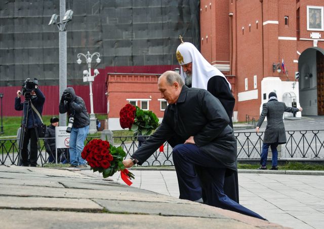 Vladimir Putin během oslav Dne národní jednoty.