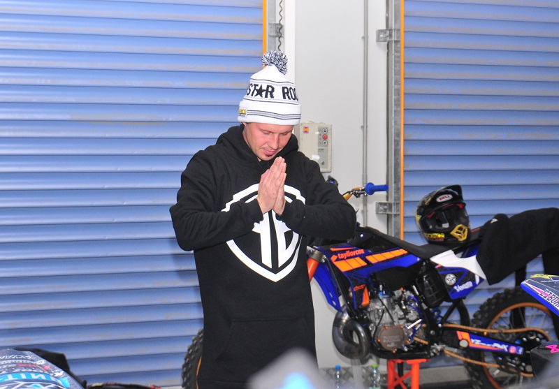 Český freestylový motokrosař Libor Podmol v Pražské O2 aréně.