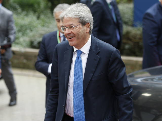 Italský premiér Paolo Gentiloni.