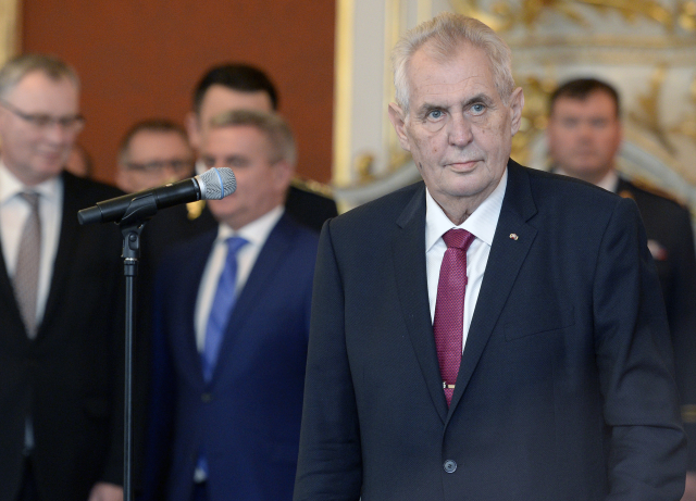 Prezident České republiky Miloš Zeman.