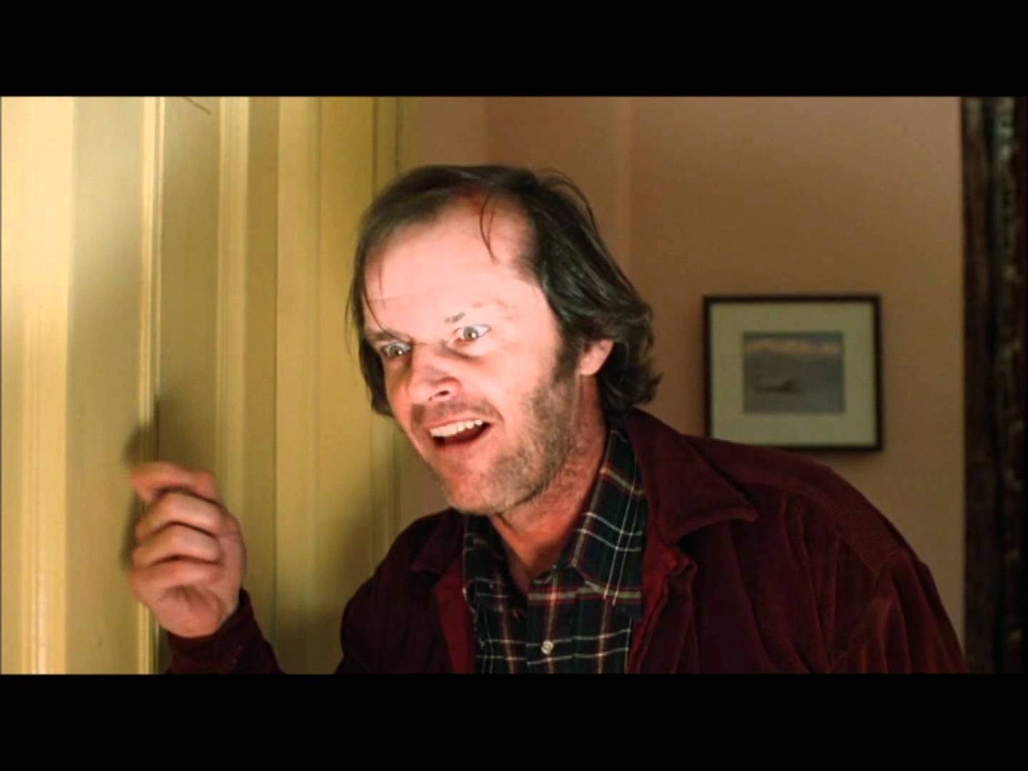 Jack Nicholson v hororu Osvícení.