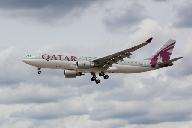 Letadlo Qatar Airlines.