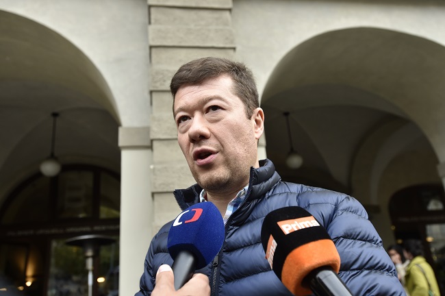Předseda SPD Tomio Okamura.