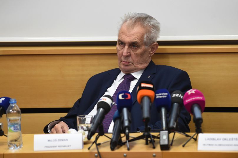 Prezident Miloš Zeman.
