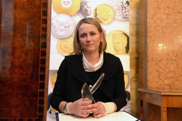Držitelka ceny Michala Velíška Darina Nešporová.