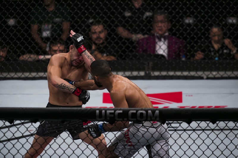 Zápas ve smíšeném bojovém umění MMA (ilustrační foto).