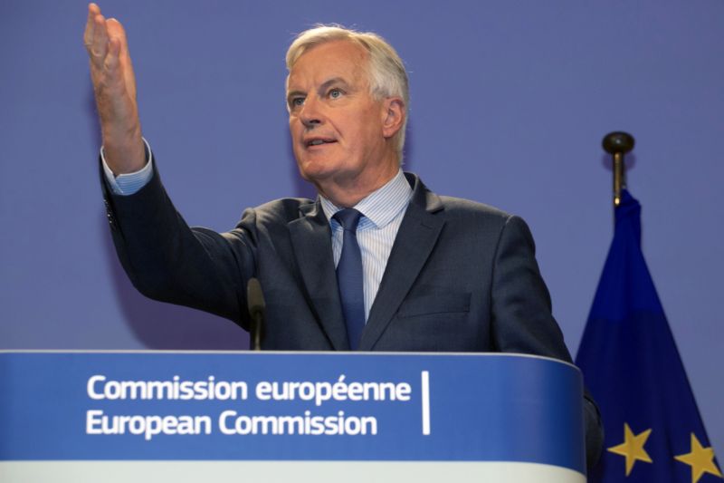 Unijní vyjednavač pro brexit Michel Barnier.