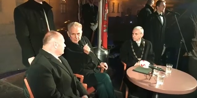 Miloš Zeman v Lipníku nad Bečvou na Přerovsku.