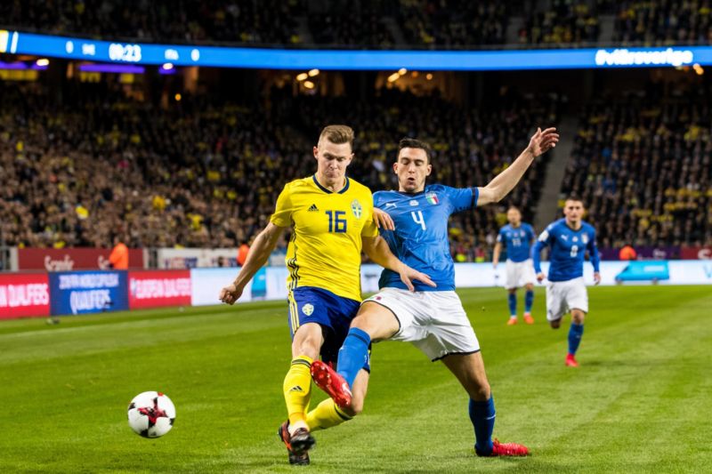 Švédové se v baráži o MS utkali s Italy. 