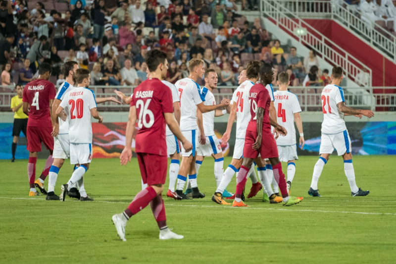 Česká reprezentace vede nad Katarem 1:0.