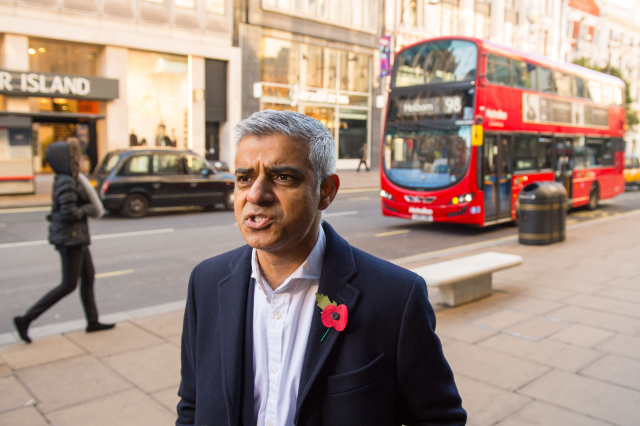 Londýnský starosta Sadiq Khan.