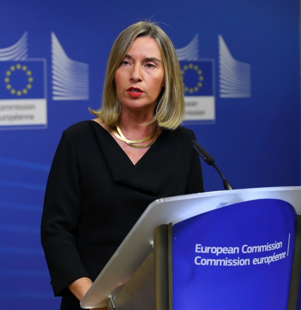 Šéfka unijní diplomacie Federika Mogheriniová.