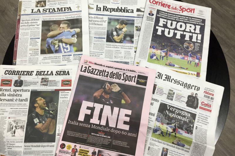 Italský tisk si při kritice nebere servítky.
