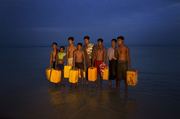 Rohingští uprchlíci. 