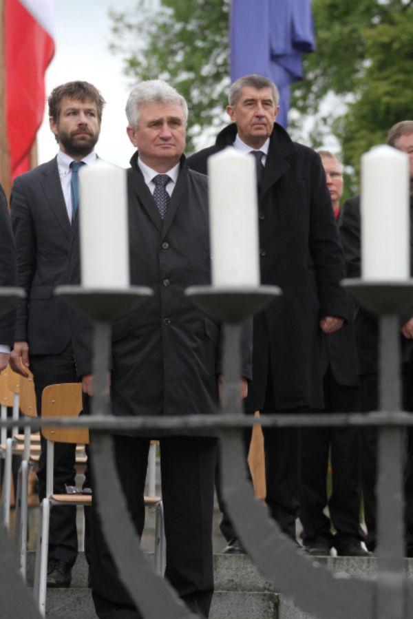 Robert Pelikán (vlevo) Milan Štěch (uprostřed) a Andrej Babiš (vpravo).