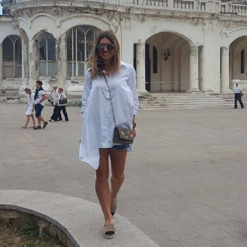 Rumunská tenistka Simona Halepová na dovolené.
