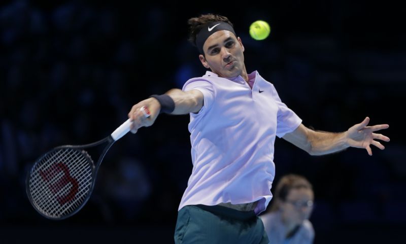 Tenista Roger Federer vyhrál na Turnaji mistrů další zápas základní skupiny.