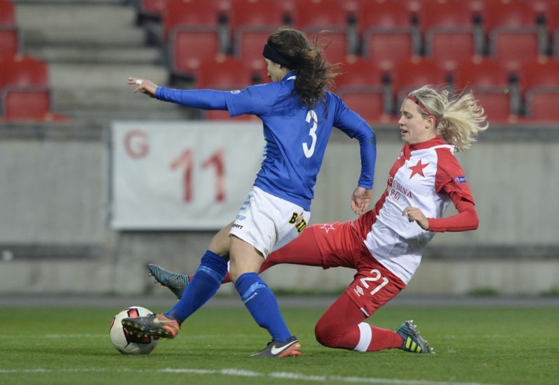 Fotbalistky Slavie prošly do čtvrtfinále ženské Ligy mistrů.